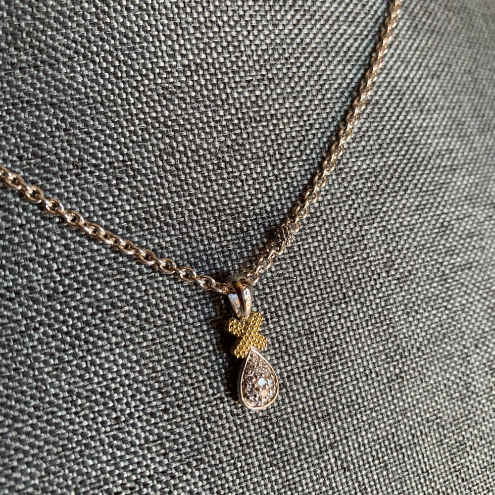 LAGOS Drop X Diamond Pendant Necklace - Picture 12 of 15